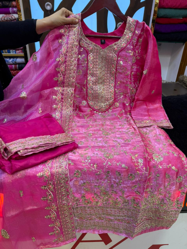 Premium Party Wear – Embroidery, Boaring & Stone Work Dress